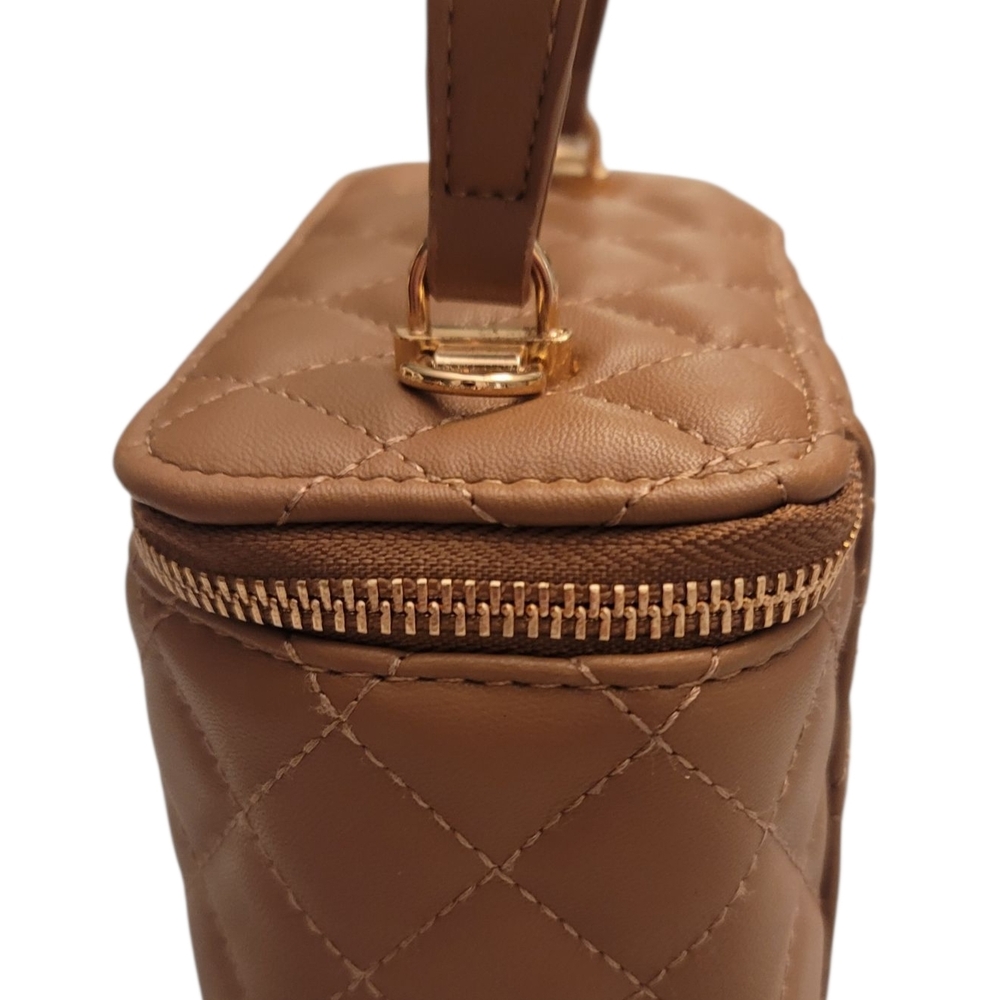 Valentino Orlandi Brown Quilted Crossbody Bag*free gift w/purchase* NWT - Picture 9 of 15